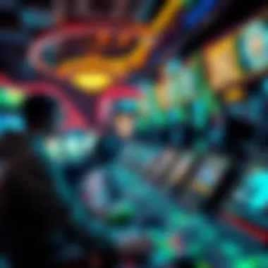 Future of Gaming Trends A futuristic representation of trends shaping the gaming industry landscape