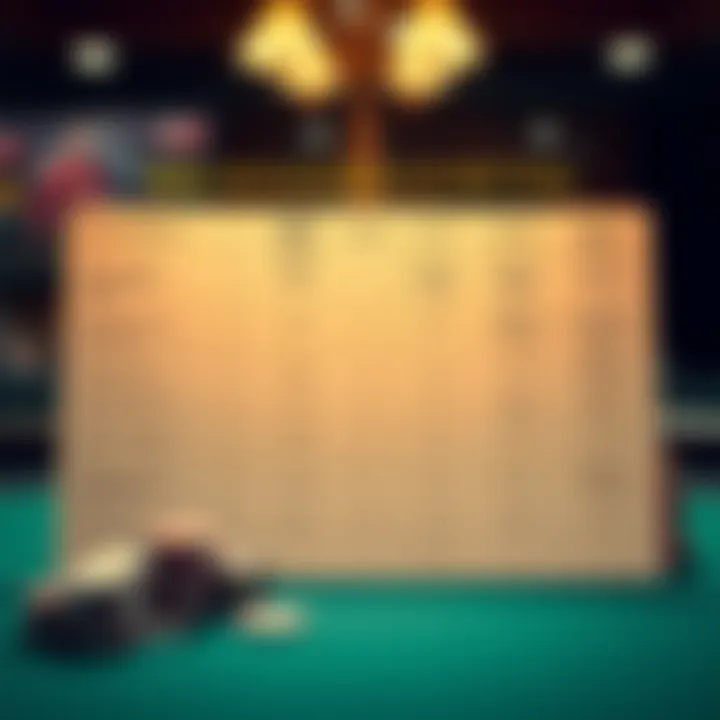 Chart comparing risk management techniques in gambling