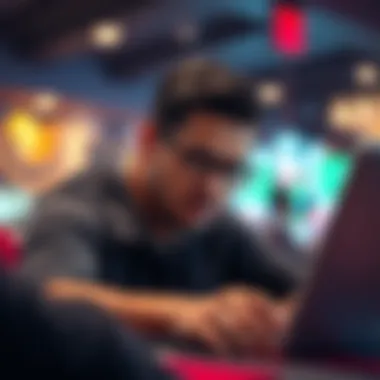 A thoughtful player evaluating gaming options