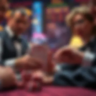 Visual representation of bluffing techniques in poker