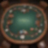 Illustration of Texas Hold'em table layout