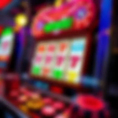 Colorful Vegas slot machine interface