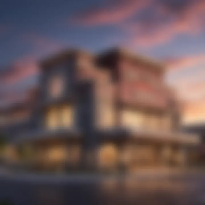 Exterior view of West Creek Casino showcasing its vibrant architecture